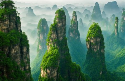 Premium AI Image | zhangjiajie national park in china