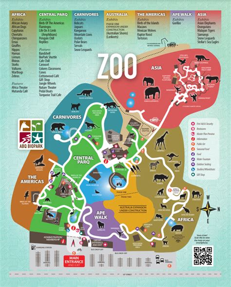 ABQ BioPark Zoo Map and Brochure (2021 - 2023) | ThemeParkBrochures.net