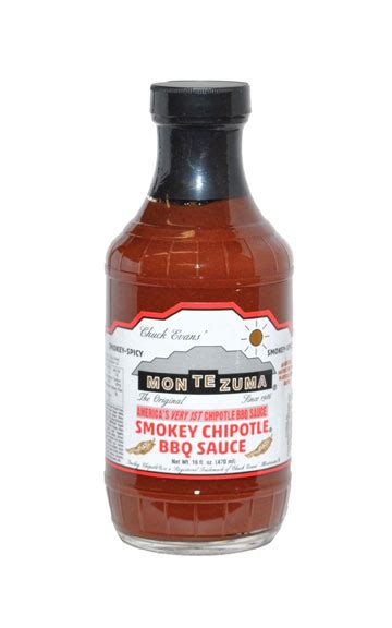 Smokey Chipotle® BBQ Sauce - Smokey-Spicy - Chuck Evans' MONTEZUMA ...