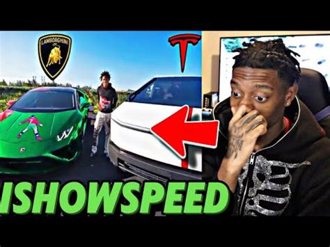 ISHOWSPEED LAMBORGHINI vs. CYBERTRUCK RACE | (REACTION!!!) 😳🔥 - YouTube