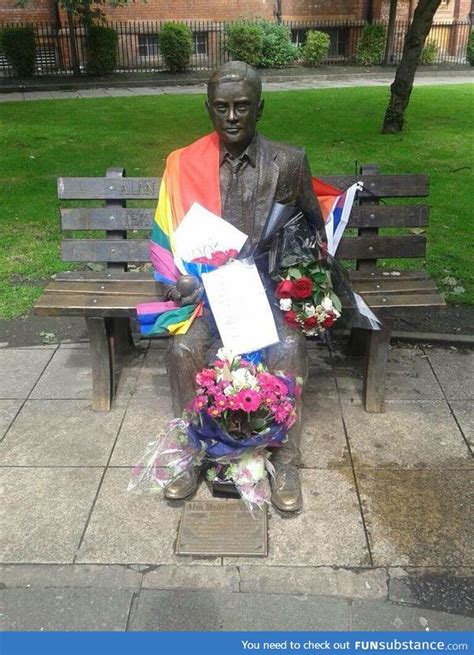 Alan Turing statue in Manchester - FunSubstance