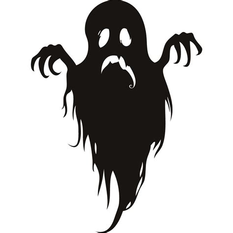 Scary Ghost Halloween Wall Art Stickers Wall Decal Transfers | eBay ...