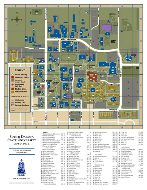 South Dakota State University Campus Map – Map Of The World