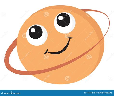 Emoji of the Smiling Saturn, Vector or Color Illustration Stock Vector ...