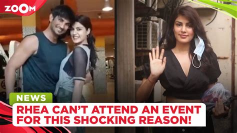 SHOCKING! Rhea Chakraborty cannot attend an international event for THIS reason, News News | Zoom TV