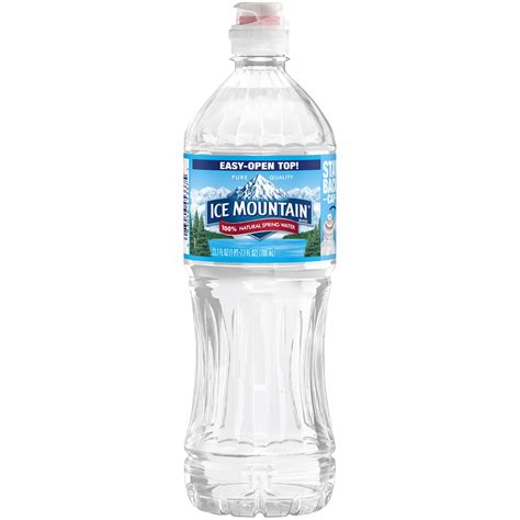 ICE MOUNTAIN Brand 100% Natural Spring Water, 23.7-ounce plastic bottle ...