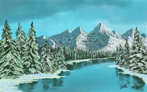 Snowy Landscape by TylersArtShack on DeviantArt