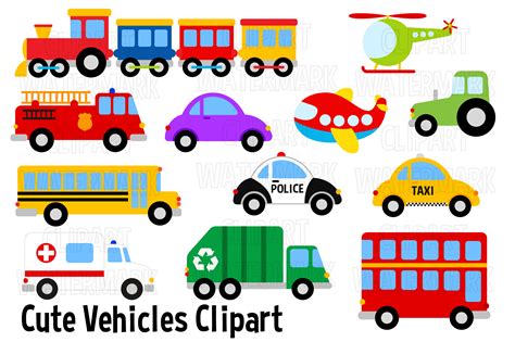 Vehicles and Transport Clipart Graphic by magreenhouse · Creative Fabrica