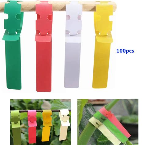 100pcs Waterproof Plastic Plant Hanging Tags Nursery Gardening Labels ...