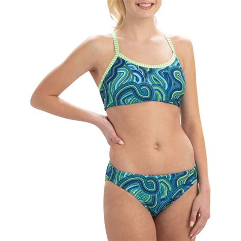 Dolfin Women's Uglies Print Workout Two Piece Swimsuit - Walmart.com - Walmart.com