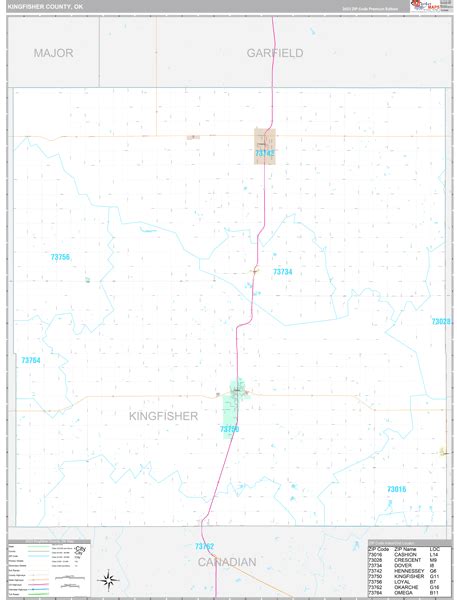 Kingfisher County, OK Maps