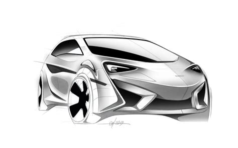 McLaren micro car design sketch on Behance