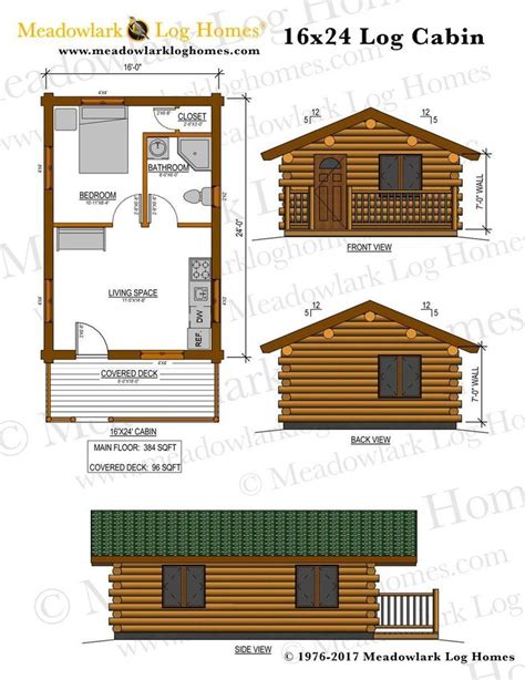 16 X 24 Cabin Plans | Printable Templates Free