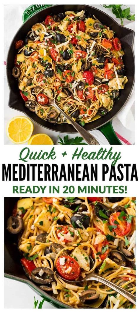 15 Mediterranean Diet Pasta Recipes: Creamy, Dreamy, Delicious!