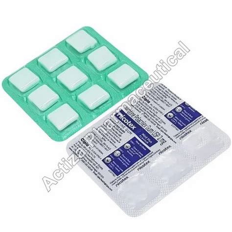 4mg / 2mg Nicotex Chewing Gum at Rs 1500/pack in Surat | ID: 2853101312173