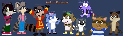 My Favorite Cartoon Raccoons by JustinandDennis on DeviantArt