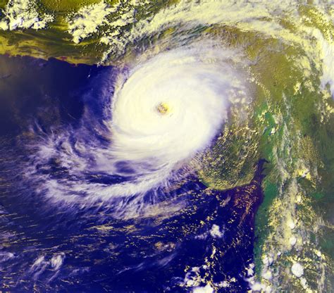 1999 Cyclone making Landfall near Karachi, Pakistan image - Free stock ...