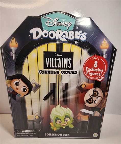 NEW Just Play Disney Doorables Villains Rivaling Royals Collection 8 ...