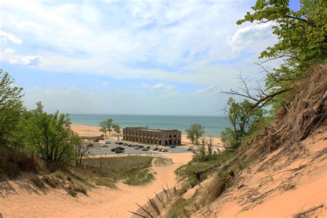 View from the Dune at Indiana Dunes National Lakeshore, Indiana image ...