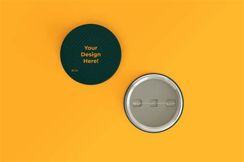 Pin badge mockup 38095523 PSD