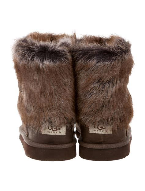 UGG Australia Faux Fur-Trimmed Short Boots - Shoes - WUUGG21402 | The ...