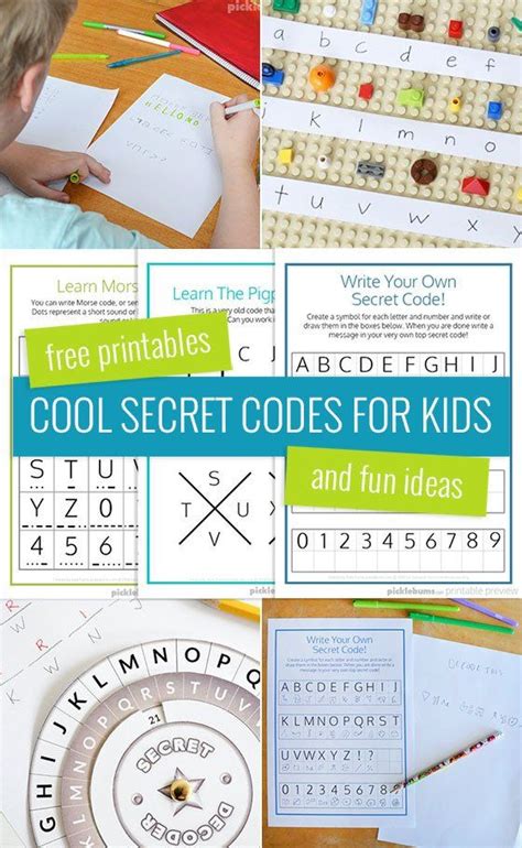 Free Printable Secret Code Worksheets