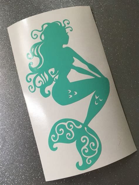 Mermaid Decal Mermaid Silhouette Decal Mermaid Gift Decal