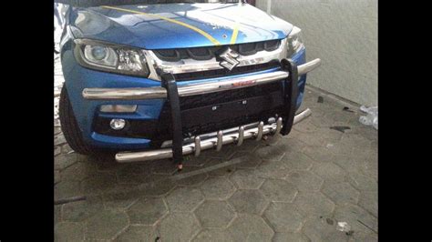 Brezza Front Bumper Guard | Brezza Accessories - YouTube