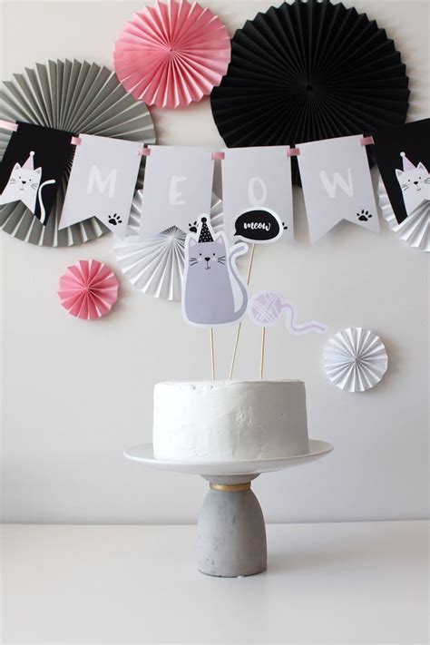 Kara's Party Ideas Cat Birthday Party | Kara's Party Ideas