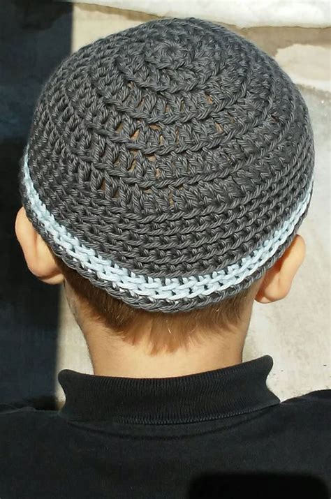 Kippot Extra Large Crocheted Kippa Cotton Kippah Jewish | Etsy