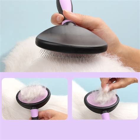 MKSJFdge Pet Comb Dog Hair Pulling Massage Needle Comb Cat Knot Removal Floating Hair Removal ...