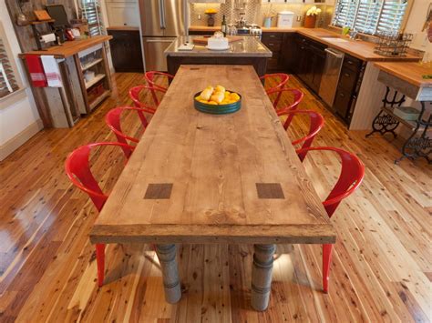 How to Build a Reclaimed Wood Dining Table | how-tos | DIY