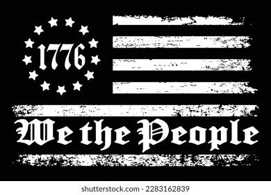 We People 1776 Usa Flag Design Stock Vector (Royalty Free) 2283162839 | Shutterstock