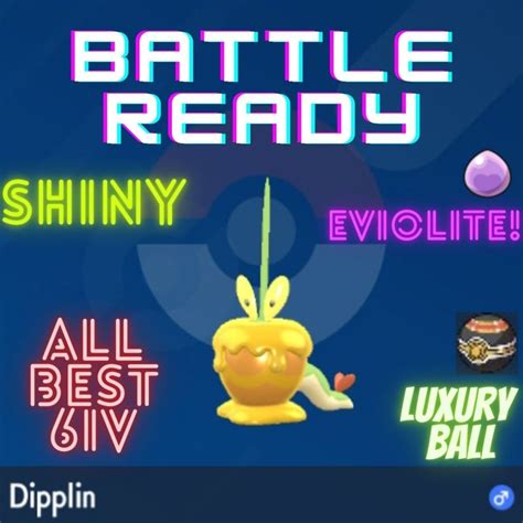 Dipplin Shiny 6IV Pokemon Scarlet Violet Pvp Battle Ready - Etsy