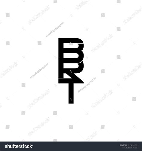 Brt Typography Letter Monogram Logo Design Stock Vector (Royalty Free) 2224239313 | Shutterstock