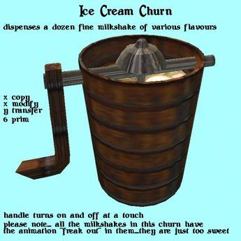 Second Life Marketplace - Ice Cream Churn