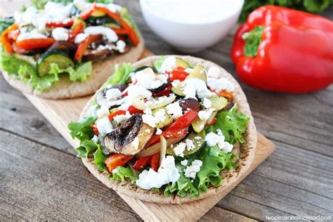 Connection Recipe: Roasted Vegetable Pita Sandwich | Recipes, Healthy lunch, Pita sandwiches