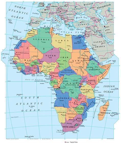 This map represents the countries of Africa. It has all the countries ...