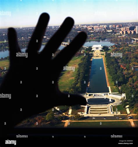 View from inside Washington Monument in Washington DC USA Stock Photo - Alamy