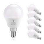 JCase LED Light Bulbs Candelabra Base, 6w (60w Incandescent Equivalent ...