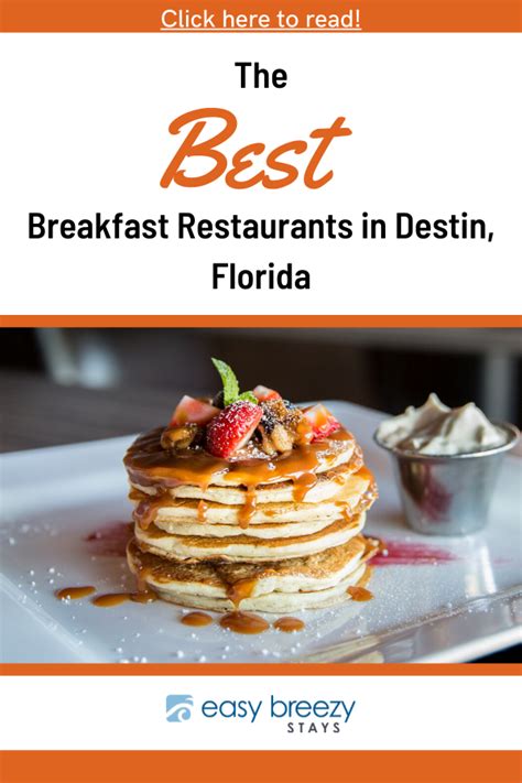 The Best Breakfast Restaurants in Destin, Florida - Easy Breezy Stays in 2020 | Breakfast ...