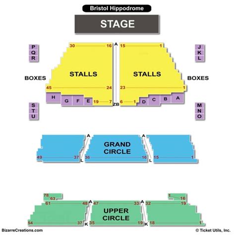 Bristol Hippodrome Seating Plan With Numbers | Elcho Table