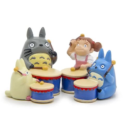 Studio Ghibli Miyazaki Hayao Totoro Musical Instruments PVC Figure Toys ...