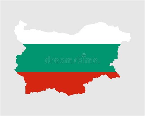 Bulgaria Map Flag. Map of Bulgaria with the Bulgarian Country Flag Stock Vector - Illustration ...