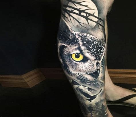 Night owl tattoo by Khail Tattooer | Post 21277