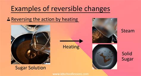 Reversible Changes or Physical Changes Examples Reversible Changes (2022)