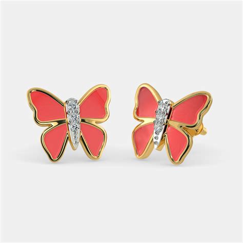 The Red Butterfly Earrings for Kids | BlueStone.com