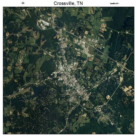 Aerial Photography Map of Crossville, TN Tennessee