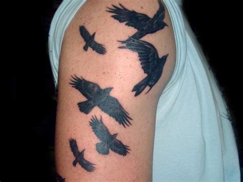 100 Inspirational Raven & Crow Tattoo Ideas | Crow tattoo design, Black crow tattoos, Crow tattoo