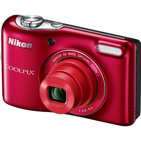 Nikon COOLPIX L32 Digital Camera (Red) 26482 B&H Photo Video